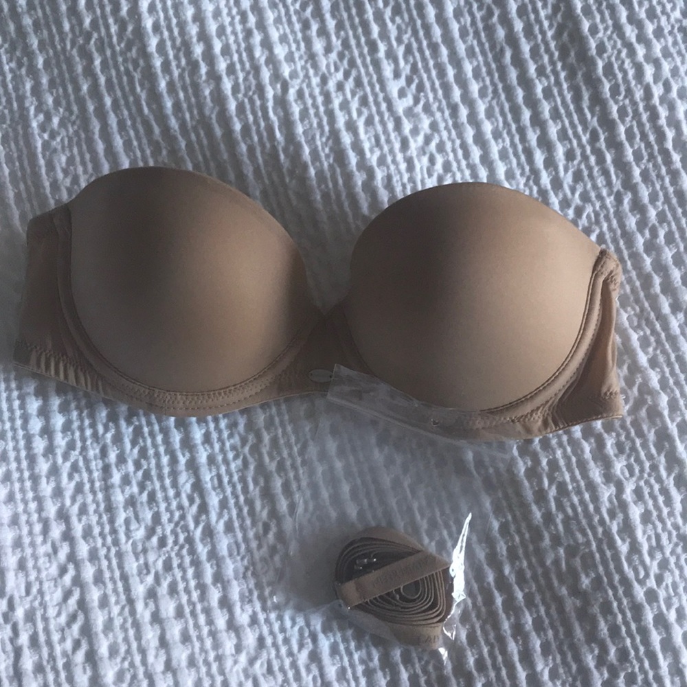 Calvin Klein strapless nude bra 32A